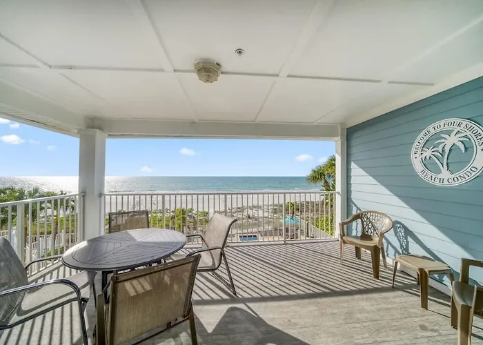 Four Shores Unit 1 Direct Gulf With Pool & * Clearwater Beach