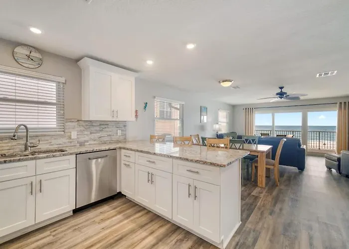 Four Shores Unit 1 Direct Gulf With Pool & Ferienhaus *