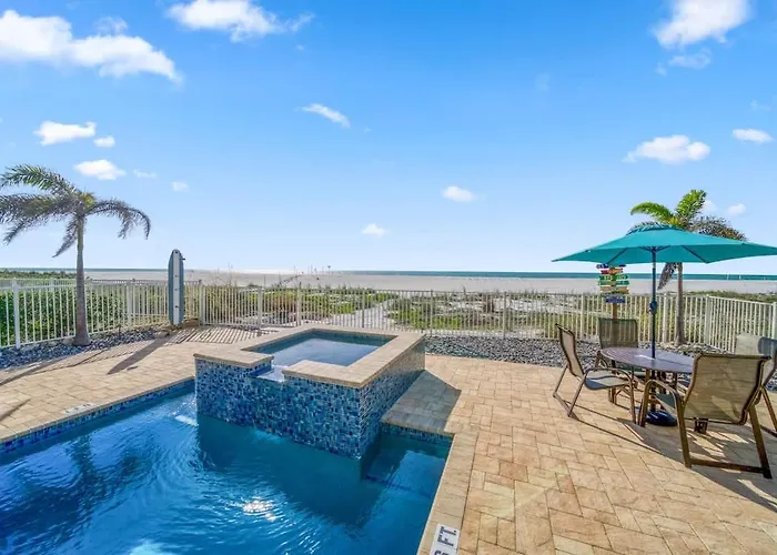 Ferienhaus Four Shores Unit 1 Direct Gulf With Pool &