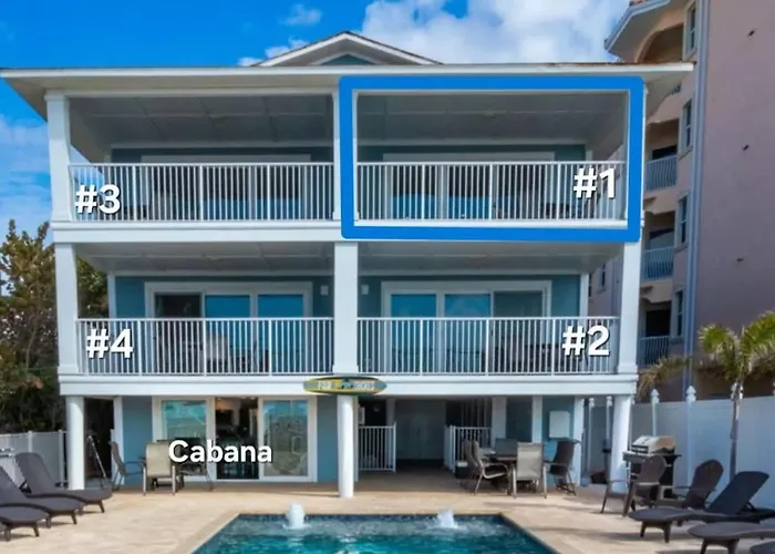 Four Shores Unit 1 Direct Gulf With Pool & Ferienhaus Clearwater Beach